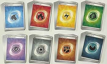 Amazon.co.jp: ポケカ 基本 エネルギー カード 各種15枚セット （8種