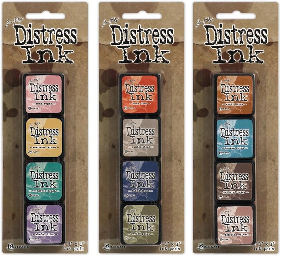 Amazon.co.jp: Ranger Tim Holtz Distress Mini Ink Pad Kits #4, #5