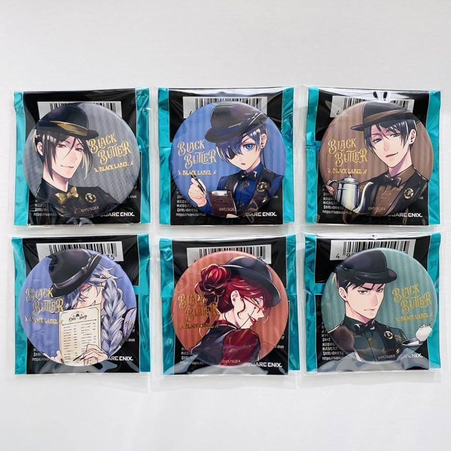 黒執事 Black Label 缶バッジ シエル セバスチャン