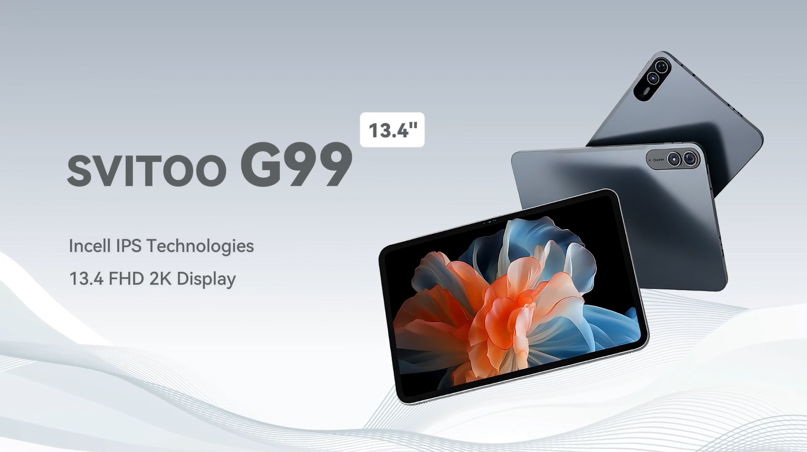 1点限りSVITOO G99 13.4インチ Android15 タブレット SVITOO Tablet 13