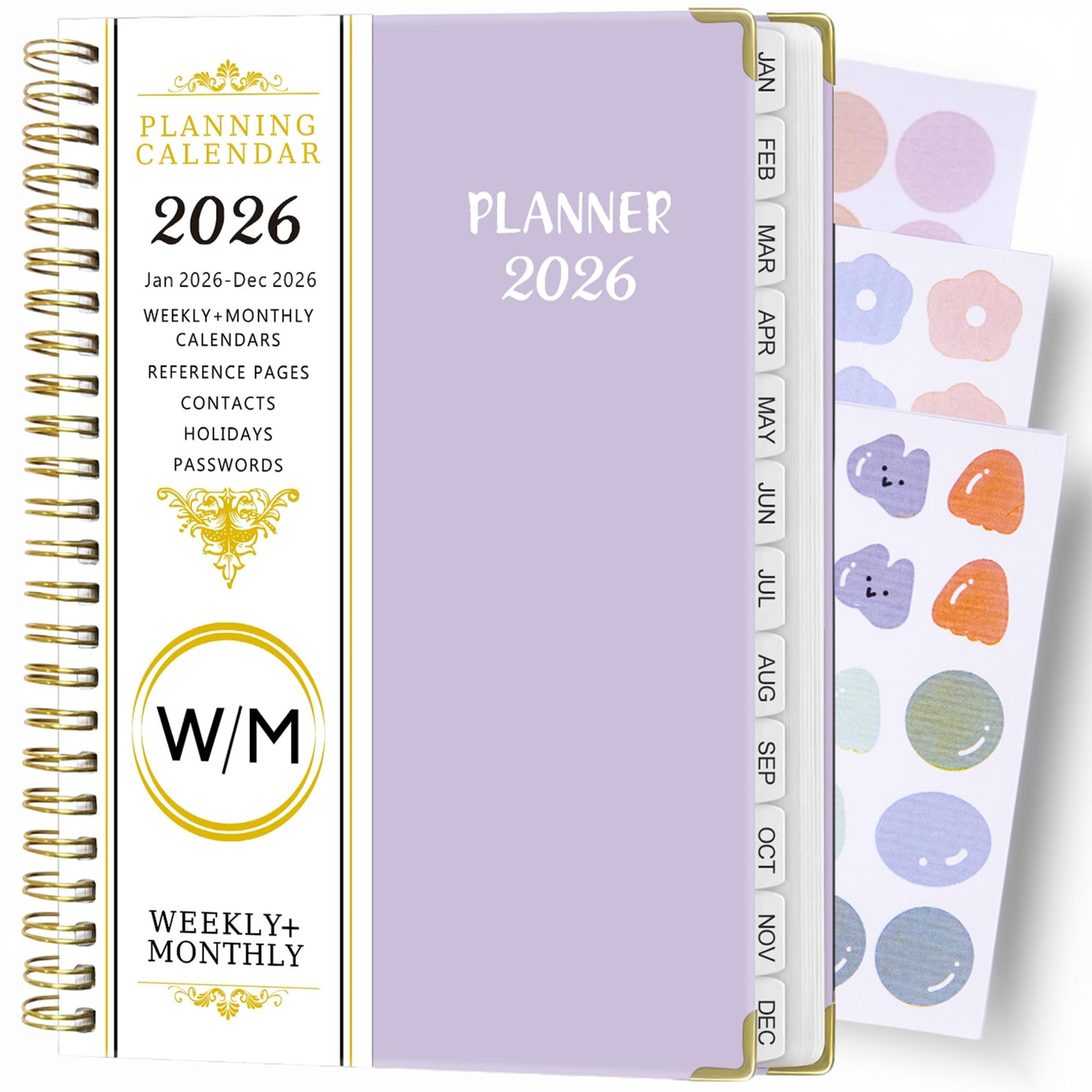 Amazon.co.jp: FENSPARK 手帳 2026 スケジュール帳 2026年1月始まりA5