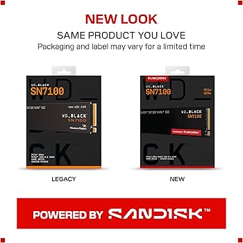 Amazon.com: WD_Black SN7100 4TB NVMe SSD - Gen4 PCIe, M.2 2280, Up