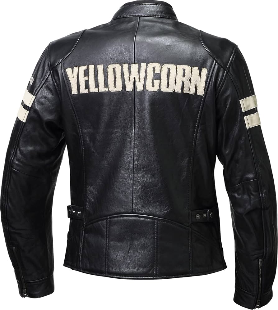Amazon | イエローコーンレザージャケットYCL001-BK/IV-M | ジャケット