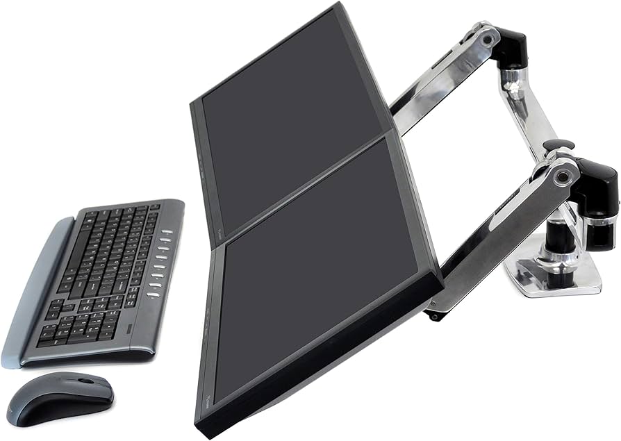 Amazon.com: Ergotron – LX Dual Monitor Arm, VESA Desk Mount – for