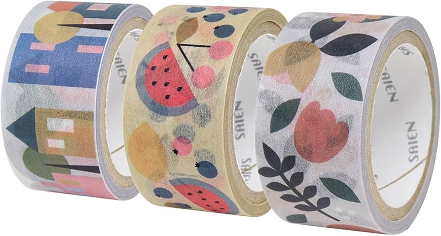 Amazon.co.jp: カミイソ産商 マスキングテープ 北欧柄 Heidi 3柄セット