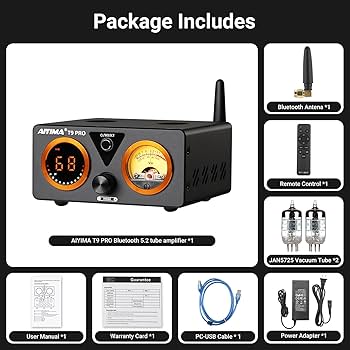 Amazon.com: AIYIMA T9 PRO 200W Bluetooth Amplifier HiFi Digital
