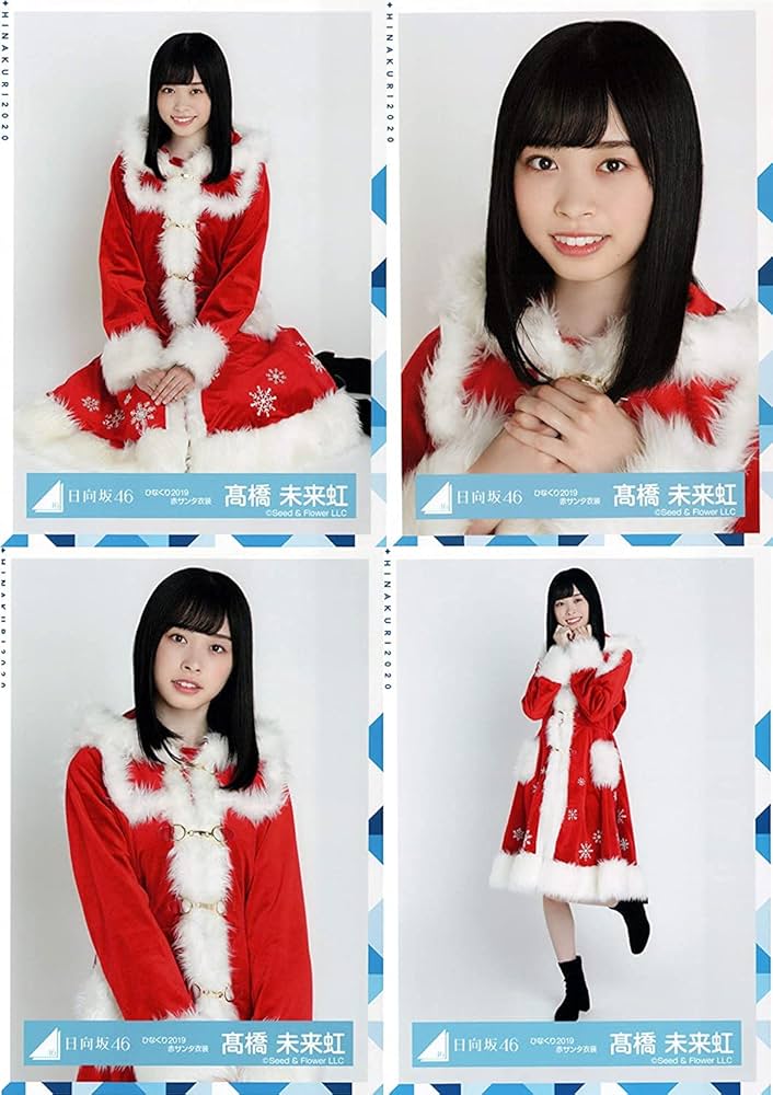 Amazon.co.jp: 日向坂46 ランダム生写真 ひなくり2019赤サンタ衣装 4種