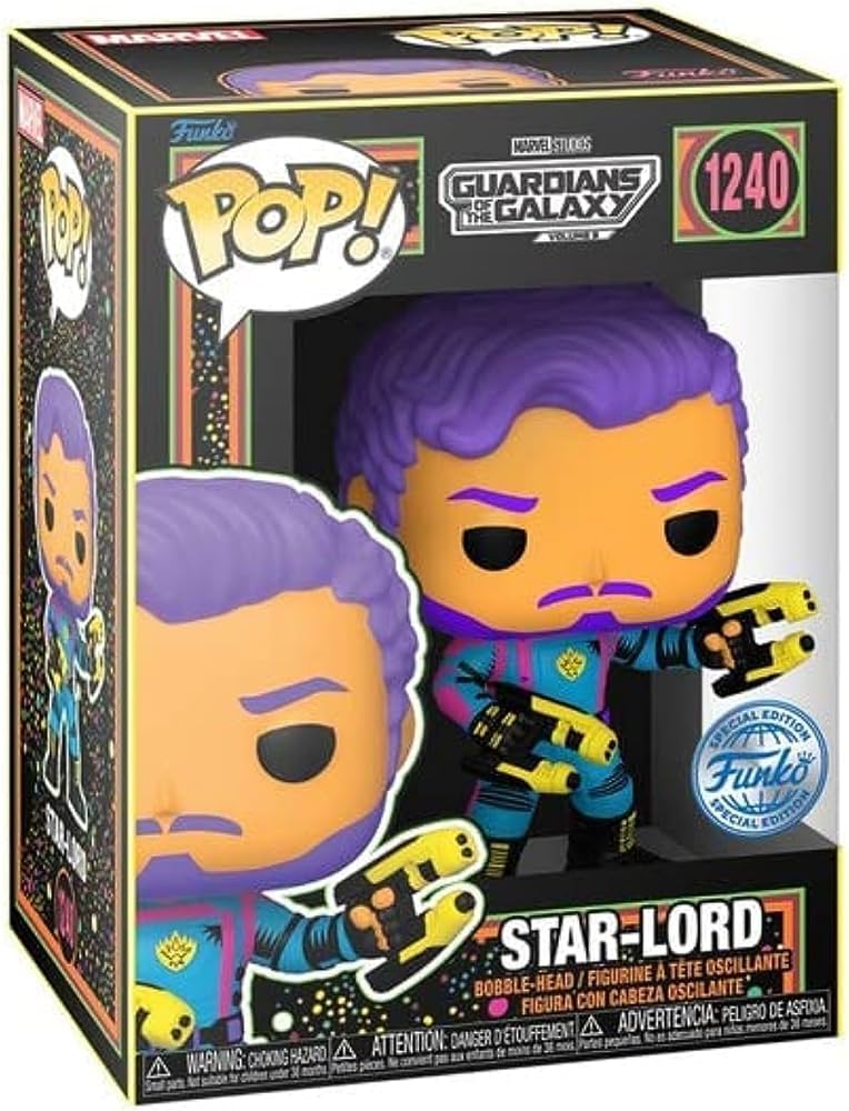 Amazon.com: Funko POP! Blacklight Star-Lord Marvel Guardians of