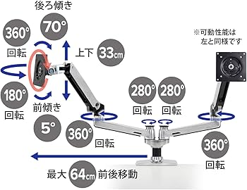 Amazon.co.jp: ERGOTRON エルゴトロン LX モニターアーム デスク