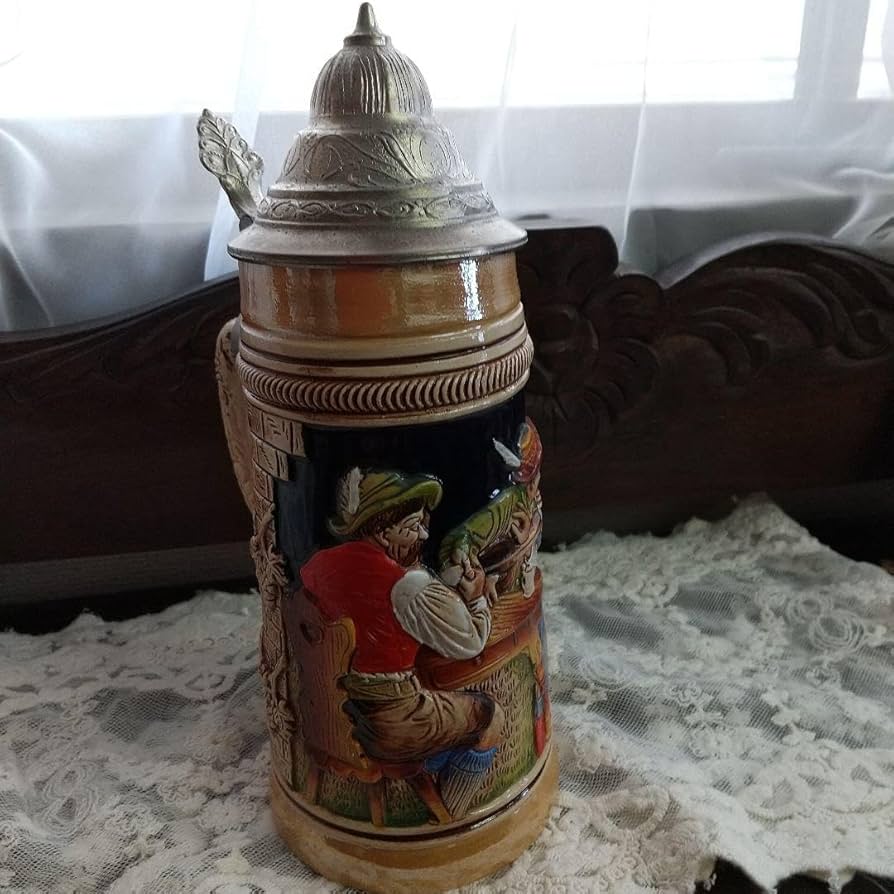 蓋付き ビールジョッキ ドイツ製 ビアジョッキ 陶器製 ビールジョッキ