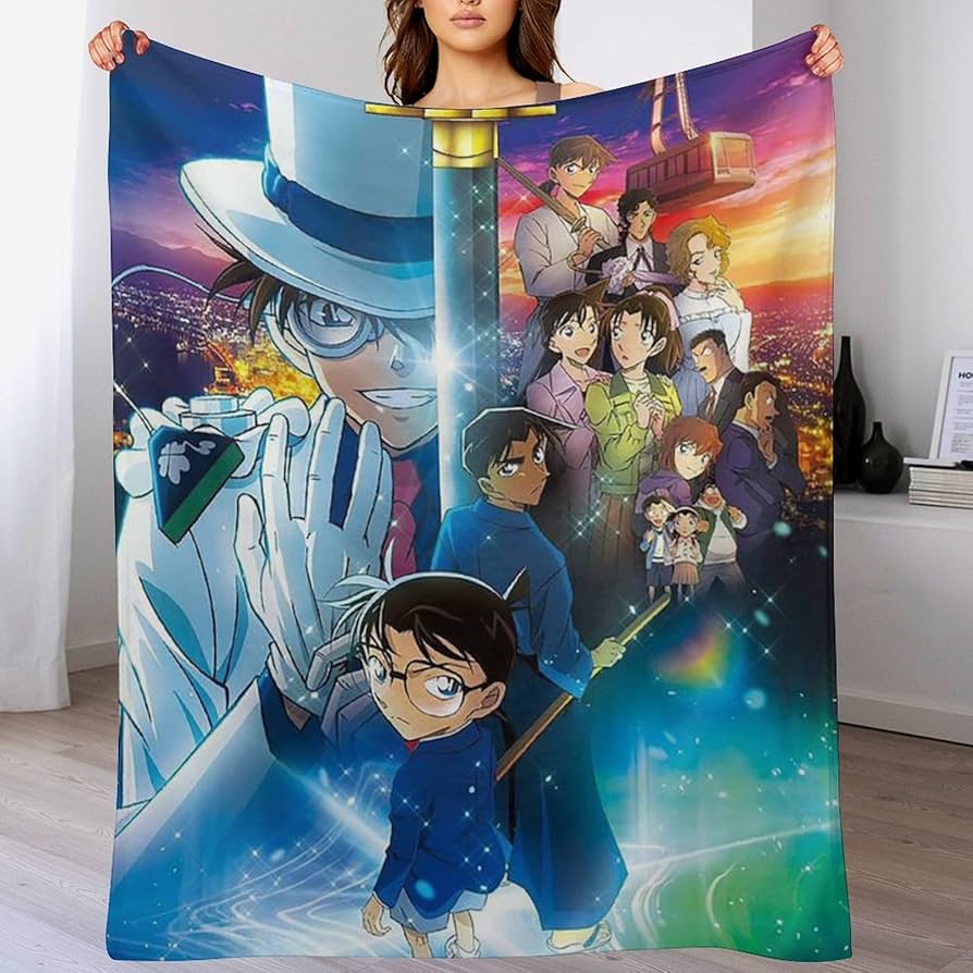 Amazon｜名探偵コナン 毛布 フランネルブランケット エアコン