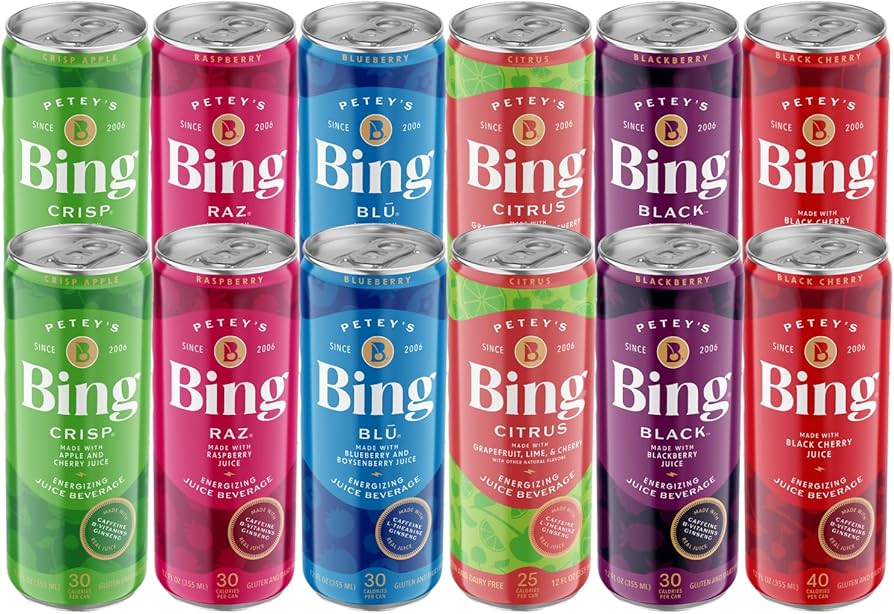 Amazon.com : BING Energizing Juice Beverage – VARIETY All 6