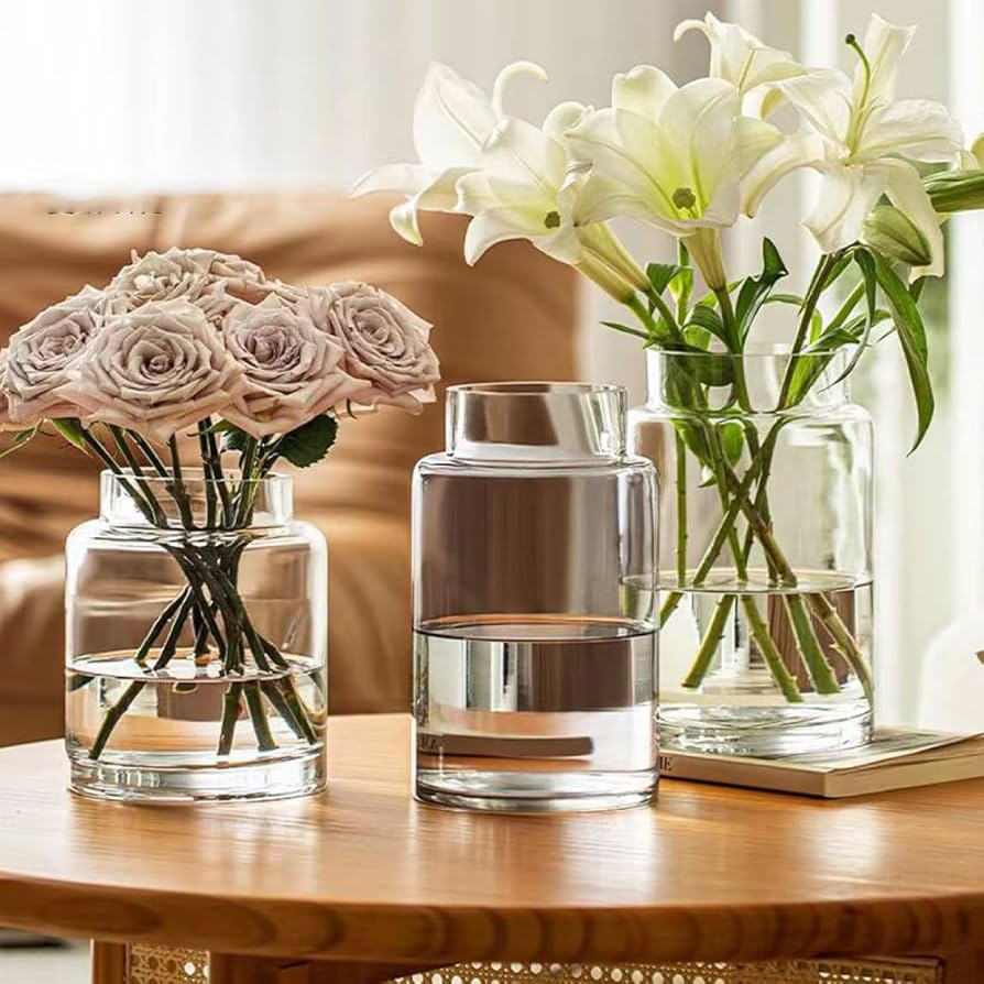 瀬戸内 です 大きな 手吹き ウラン ガラス フラワーベース 瀬戸内 です