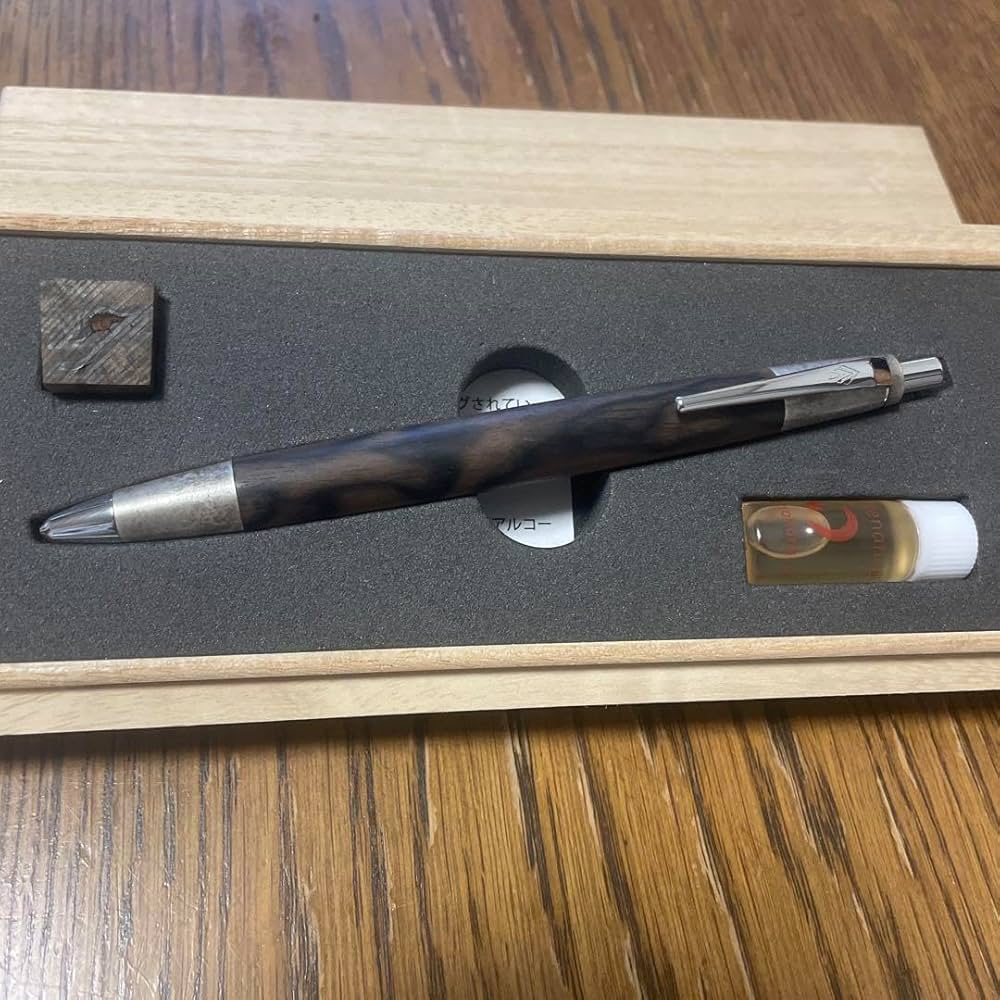 野原工芸 特上黒柿 斑紋金具 シャープペンMP ② Amazon.co.jp: 野原工芸