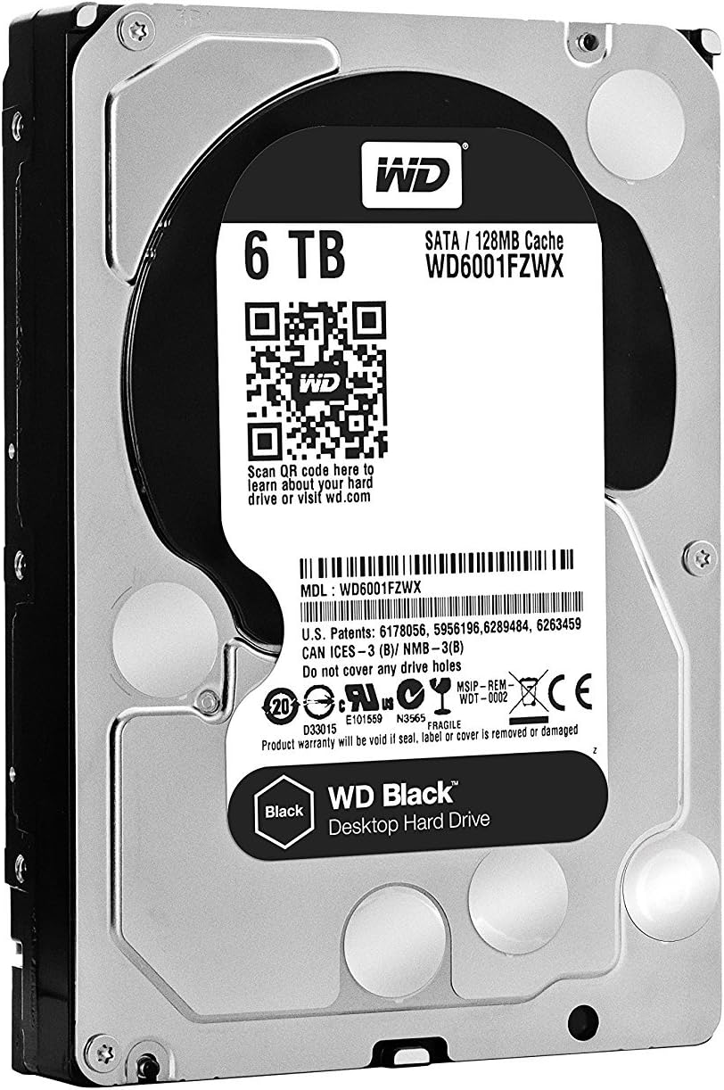 外付けハードディスク・ドライブ Western Digital 6003FZBX Blcak 6TB