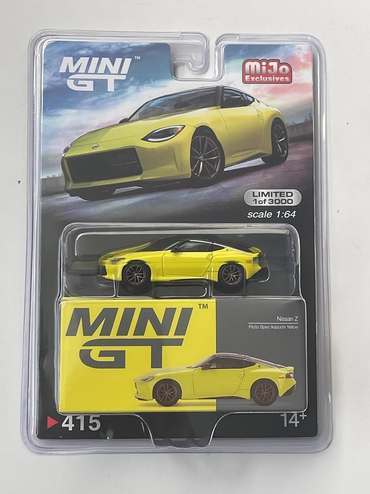 Amazon.com: Yellow Nissan Z Proto Spec 2023 Mini GT Diecast 1:64