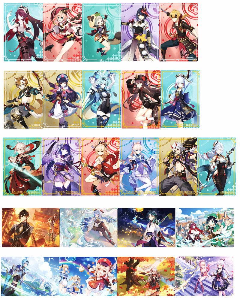 原神ウエハース 第1弾 第2弾 フルコンプ全58種 原神ウエハース 第1弾