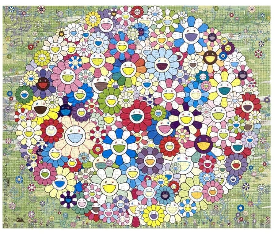 村上隆 カイカイキキ ジンガロ フラワー お花ジグソーパズル 1000