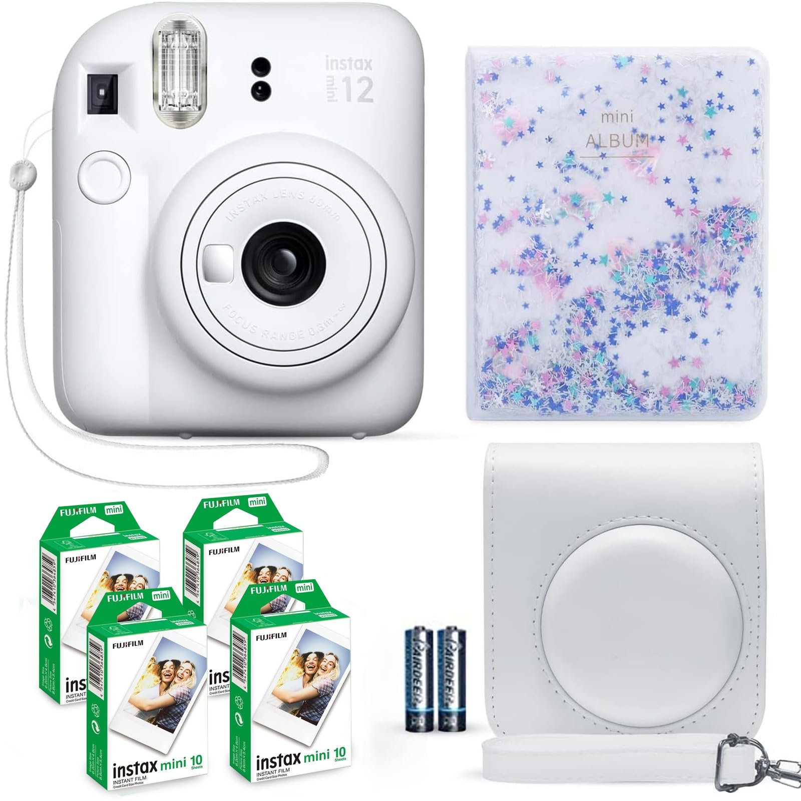 Amazon.com : Fujifilm Instax Mini 12 Instant Camera Clay White +