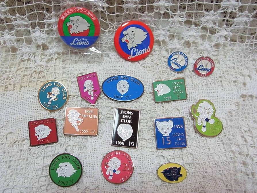 Amazon.co.jp: ピンバッジ ピンズ 缶バッジ野球16種 西武ライオンズ