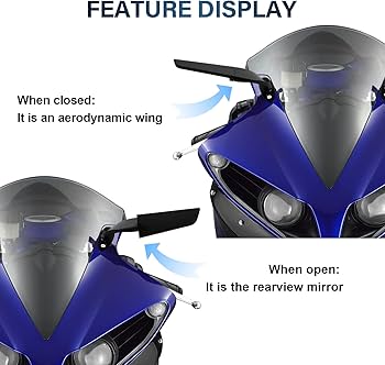 Amazon | 左/右側用ミラー バックミラー バイクパーツセンター 対応 R1