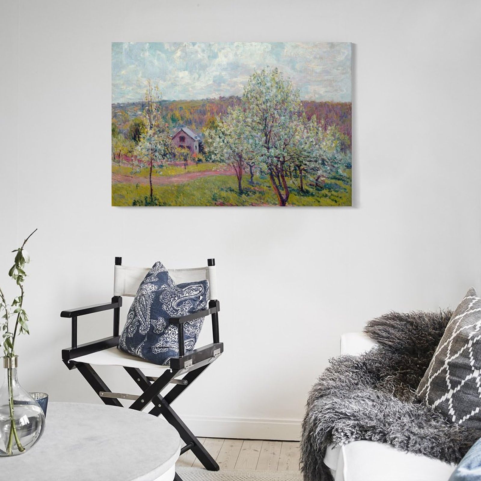 パリの春、リンゴの花、1879年 アルフレッド・シスレー作 パリの春