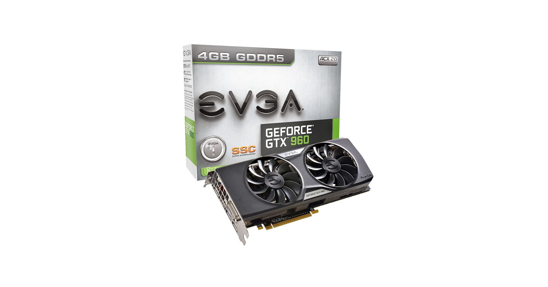 Amazon.com: EVGA GeForce GTX 960 4GB SSC GAMING ACX 2.0+, Whisper