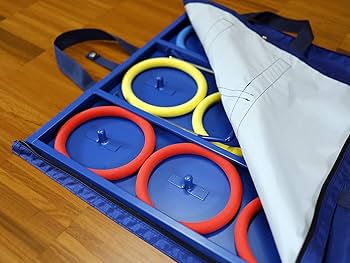 Amazon.co.jp: 国際輪投げ協会 公式輪投げ サイズ W600×D600×H40(mm