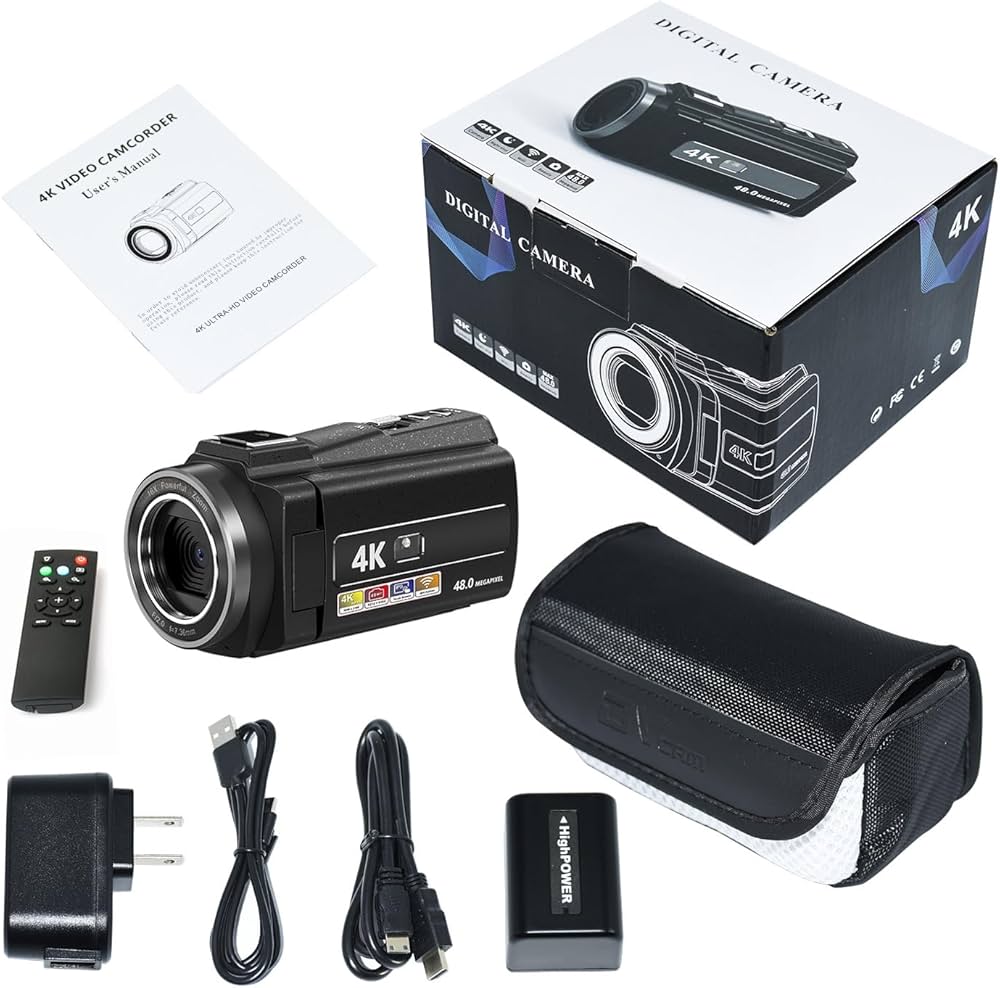 Amazon | ビデオカメラ 4K防震 DVビデオカメラ 4800万画素 日本製