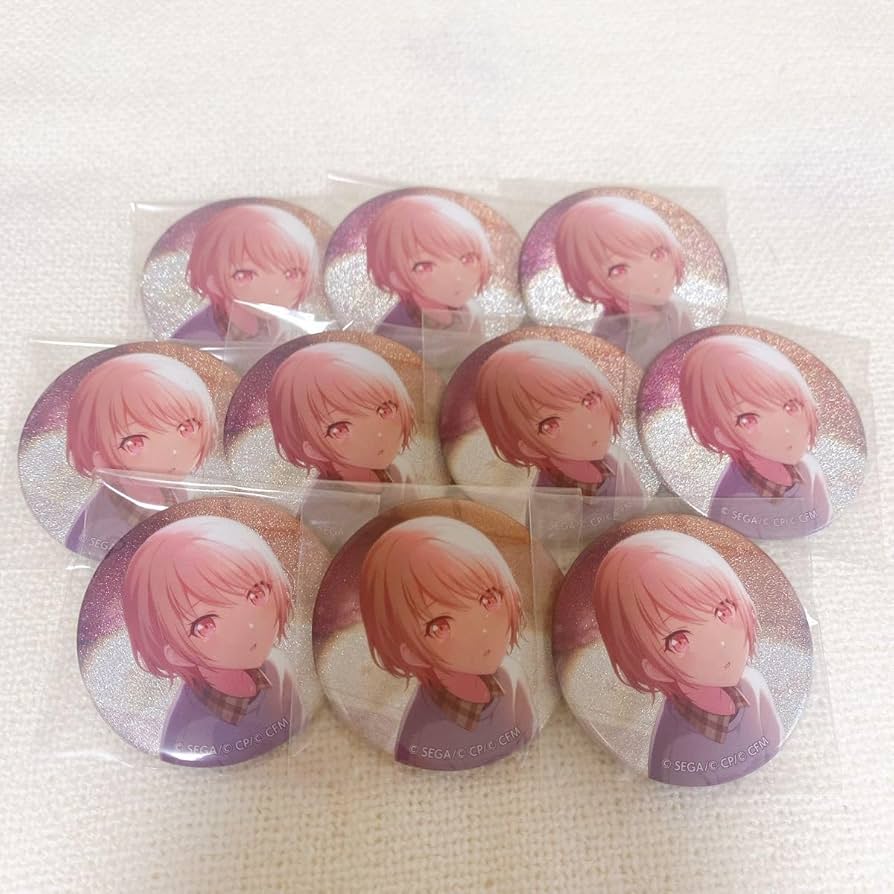 プロセカ 暁山瑞希 グリッター缶バッジ 良い プロセカ グリッター缶