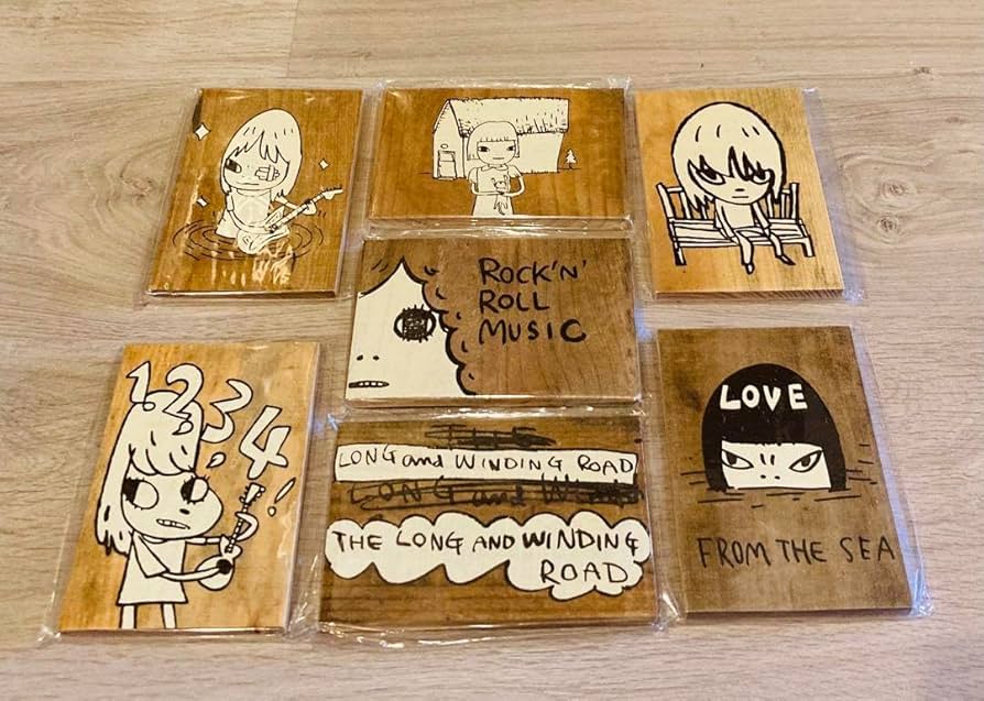 奈良美智 りんご箱 ポストカード ロックンロール りんご カード