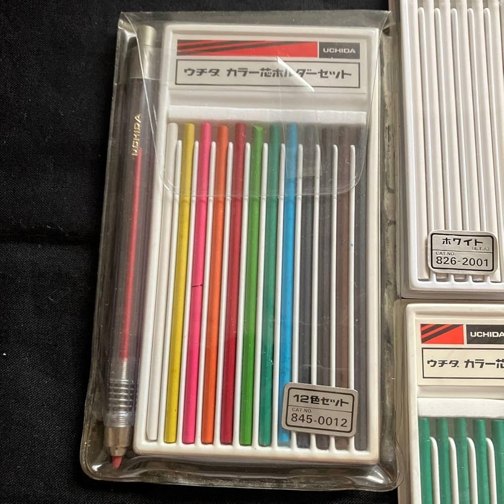 Amazon | UCHIDA ウチダ カラー芯ホルダー3.15㎜+カラー芯12色セット