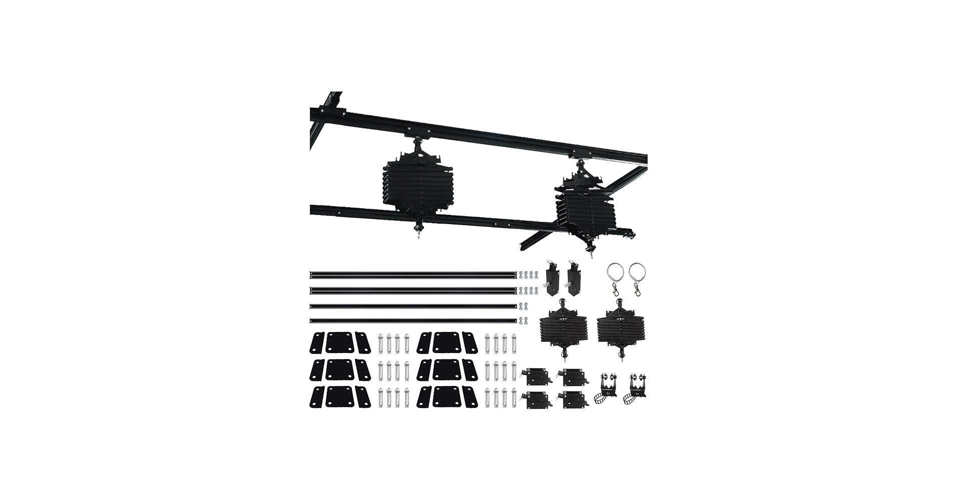 Amazon | 天井吊りレールシステム 照明機材吊り下げ 2m*2m 放送局 撮影