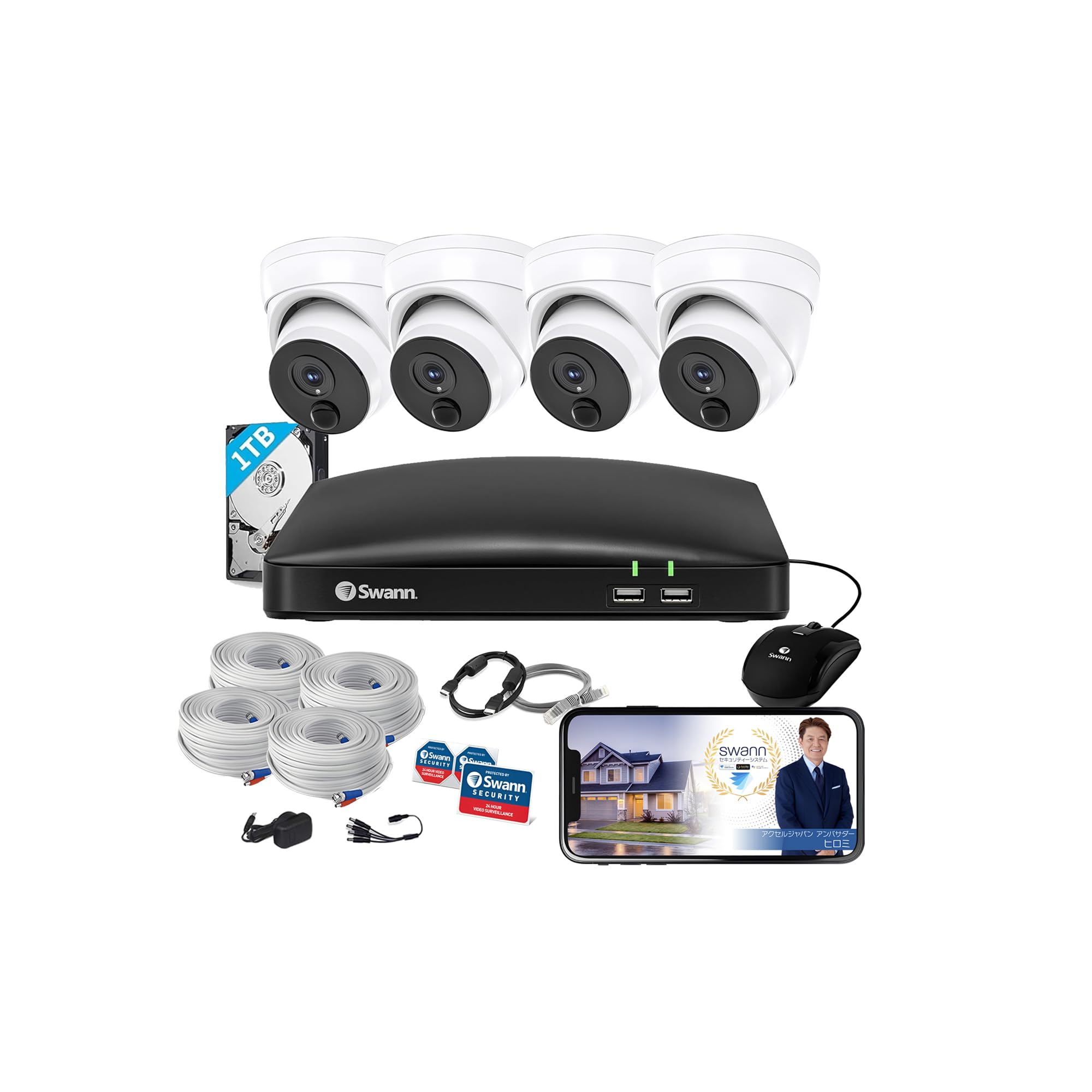 Swann 防犯カメラ 3台セット Swann 防犯カメラ 3台セット Swann 防犯