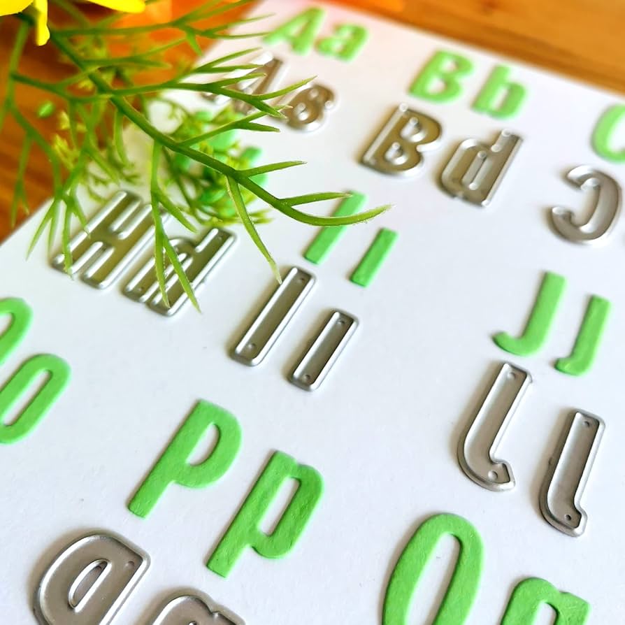 Amazon.co.jp: D.B.J カッティングダイ アルファベット 大文字 小文字