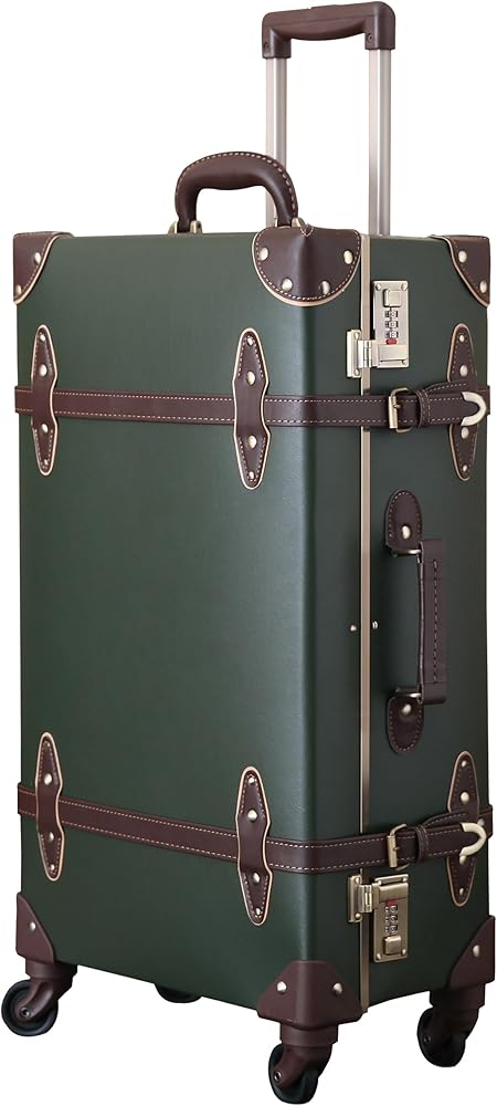 Amazon.co.jp: [urecity] トランクケース キャリーバッグ 革 手作り