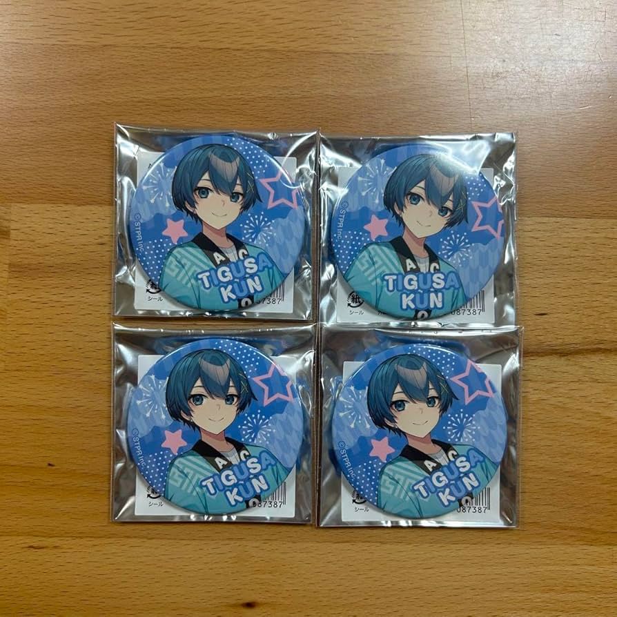 amptakxcolors ちぐさくん 缶バッジ 法被 デフォ サイン グッズ Amazon