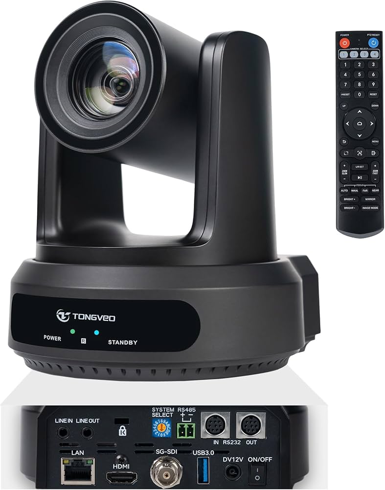 Amazon.com: TONGVEO AI Auto-Tracking IP PTZ Camera SDI/HDMI/USB3.0
