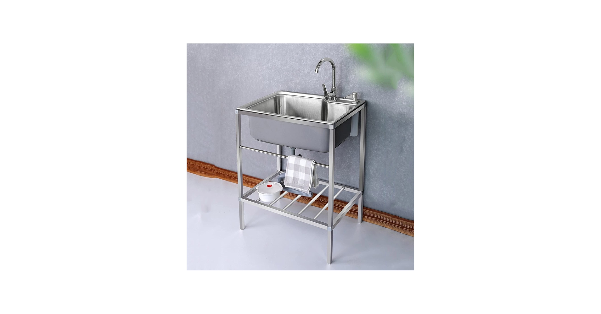 Amazon.co.jp: シンクアウトドア流し台キッチン用ステンレス製混合水栓