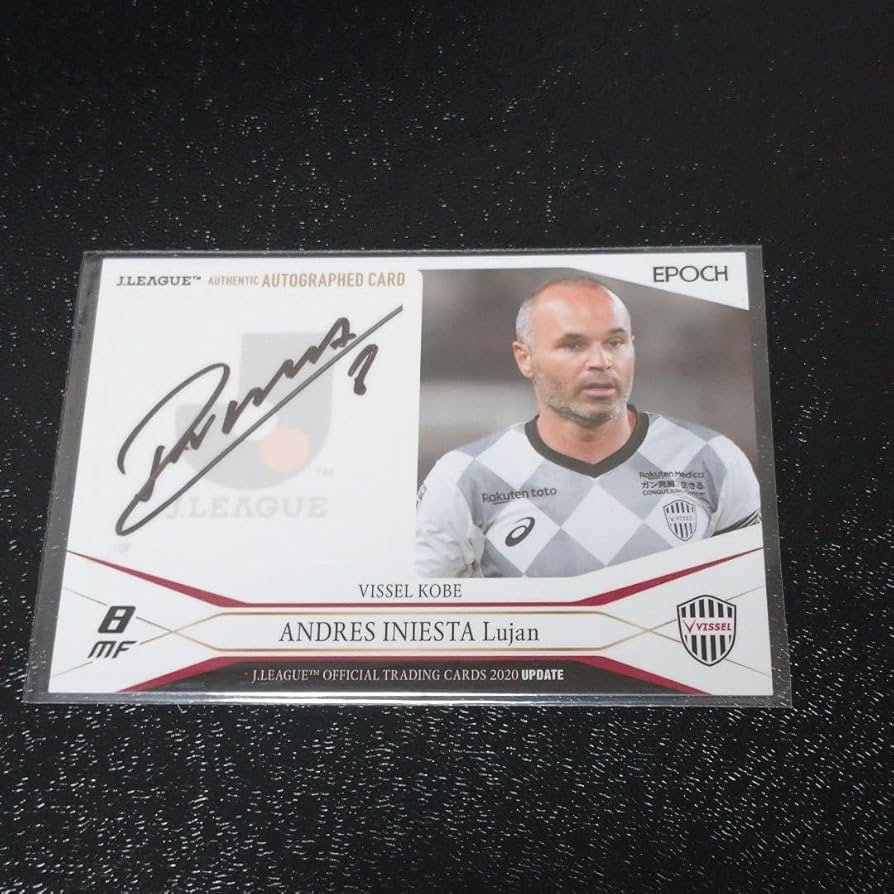 ヴィッセル神戸 イニエスタ選手サイン入りポストカード Sweets Match
