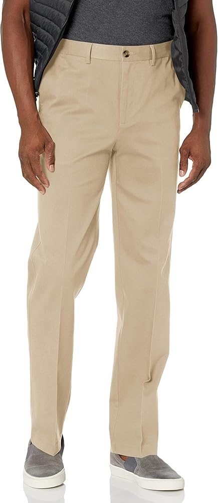Savane Men's Flat Front Stretch Ultimate Performance Chino Pants