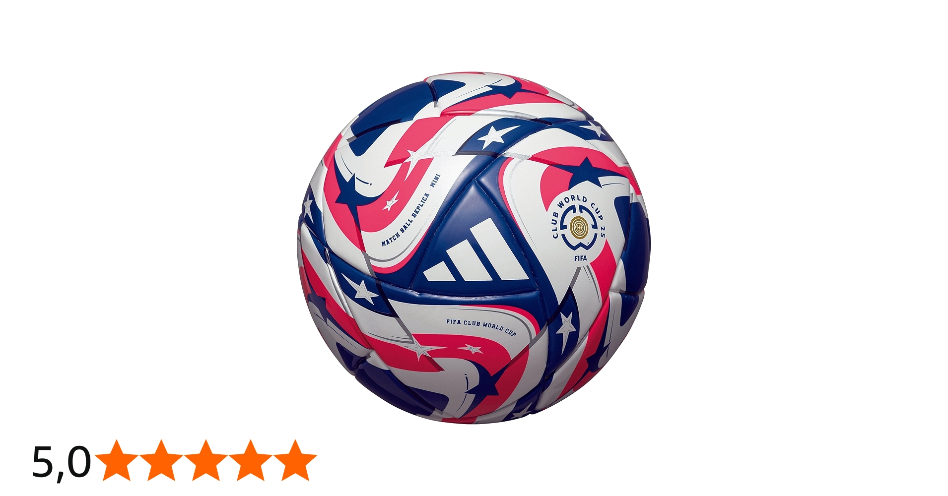 Adidas Mundial De Clubes FIFA 25 Mini Bola de Futebol Branca 13 cm