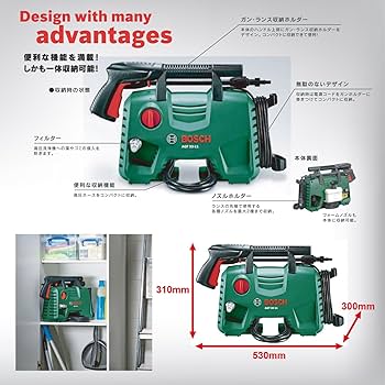 Amazon | BOSCH(ボッシュ) 高圧洗浄機 AQT33-11 | 高圧洗浄機本体