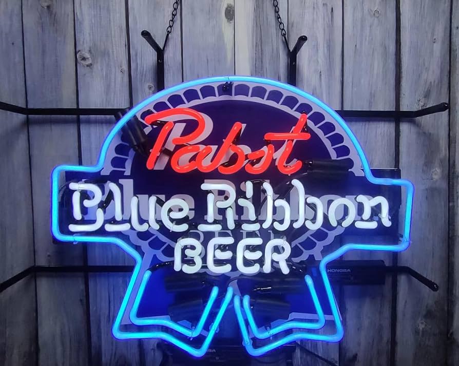 Neon Signs Compatible For Pabst Blue Ribbons Beer Bar Glass Neon