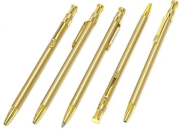 Amazon | タキザワ 日本製スリム60ボールペンゴールド 3本パック のし