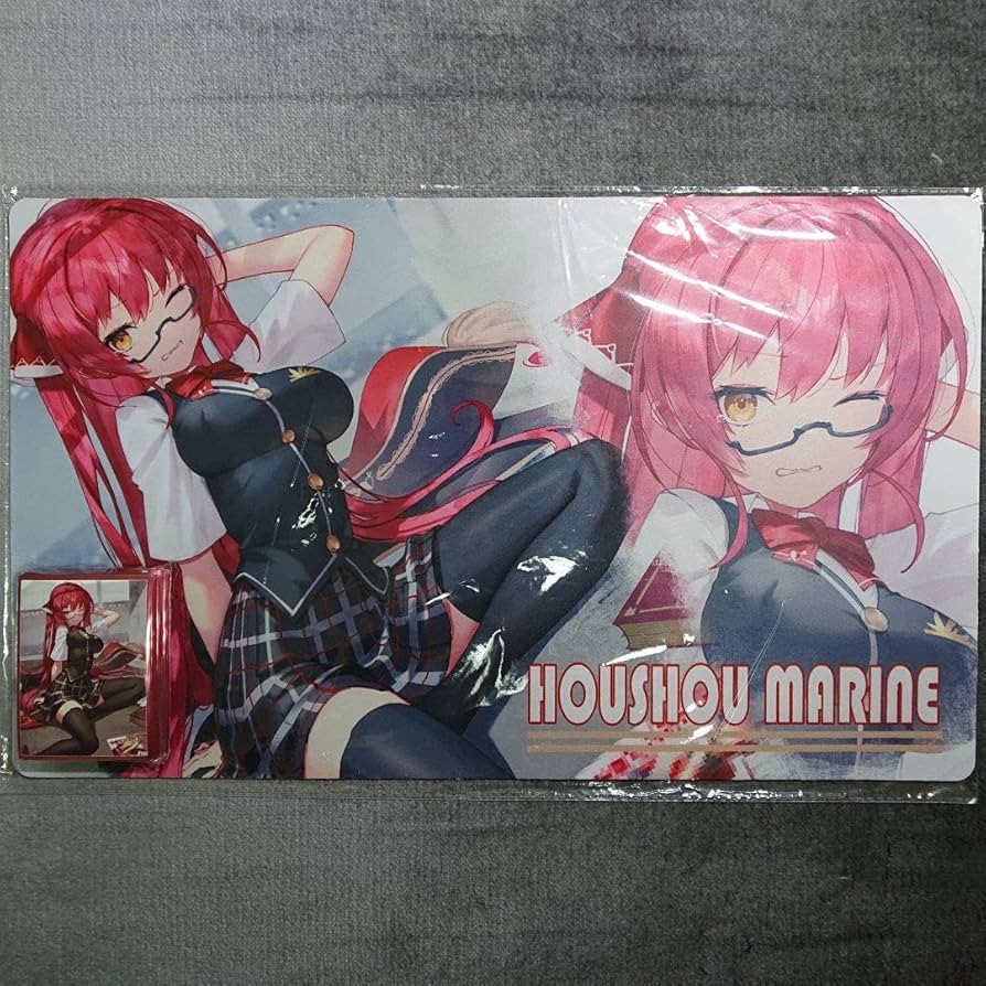 α1 ホロライブ Yシャツ&ハートの目 宝鐘マリン スリーブ&プレイマット