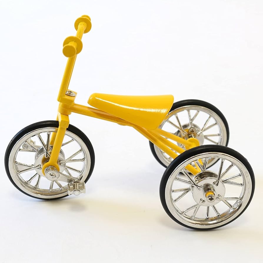 Amazon.co.jp: 三輪車 三輪車モチーフ ミニチュア三輪車 自転車 置物