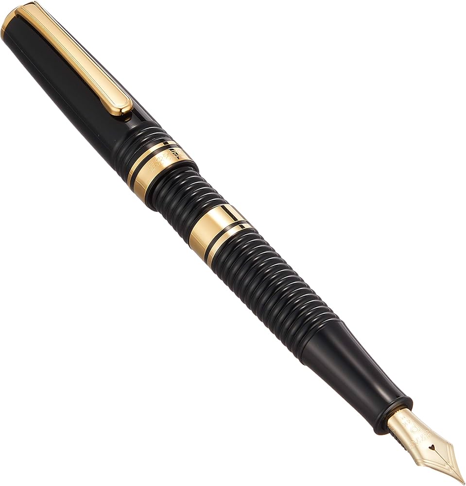 Amazon | PLATINUM プラチナ万年筆 #3776ギャザード ブラック 中字 PTB