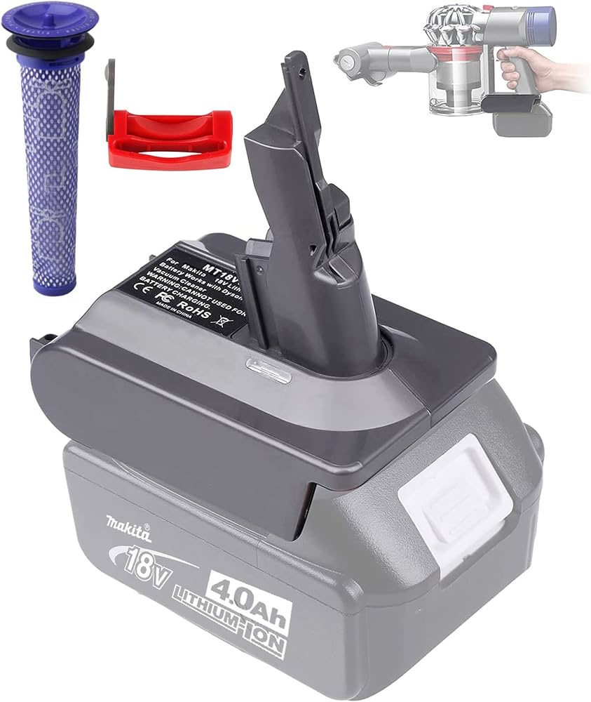 完全分解洗浄品】ダイソン SV11 マキタ18Vバッテリー仕様 ノズル3個付