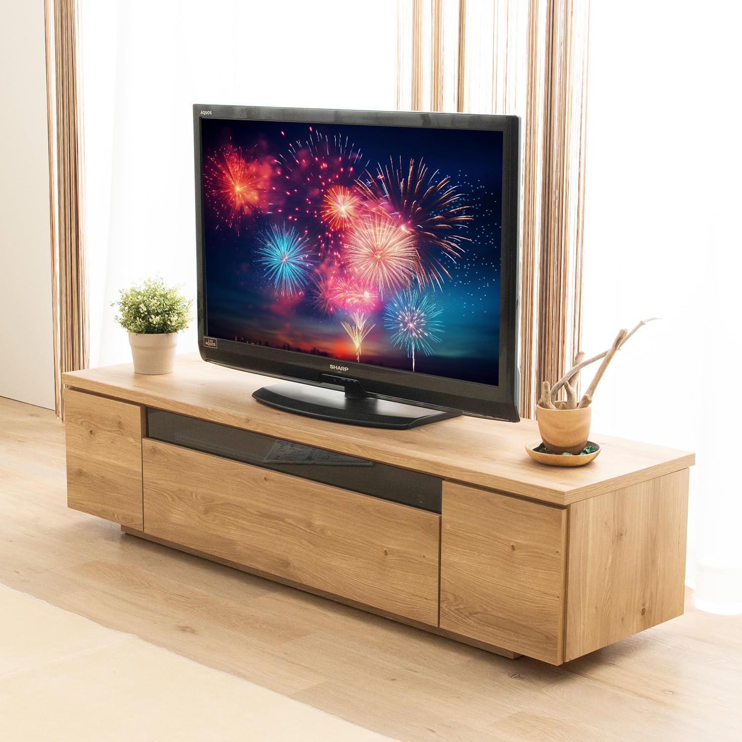 送料無料 テレビ台 良い 150 ナチュラル テレビボード 150 ワイド 保証